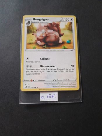 Carte Pokéon Rongrigou 151/196