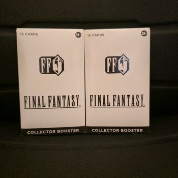 Set of 2 Sleeved Collector Booster Final Fantasy Magic The Gathering English