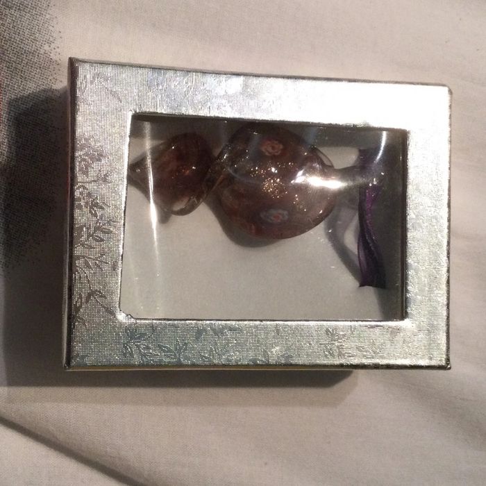 Collier verre violet - photo numéro 3