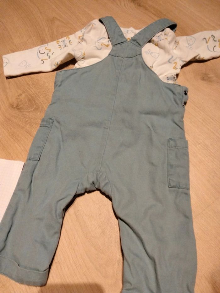 Ensemble salopette tee shirt ML orchestra 6mois - photo numéro 6