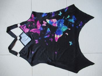 Débardeur / Top femme 40 / L motif papillons