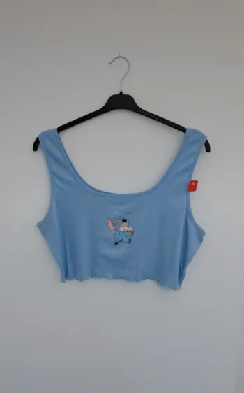 Crop top brassière Stitch - taille L 42 44 - disney primark - été