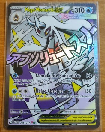 Pokémon - carte M.A Méga Momartik ME2.5 heros transcendants - nouvelle rareté M.A - bloc Méga Évolution par Asmodée 