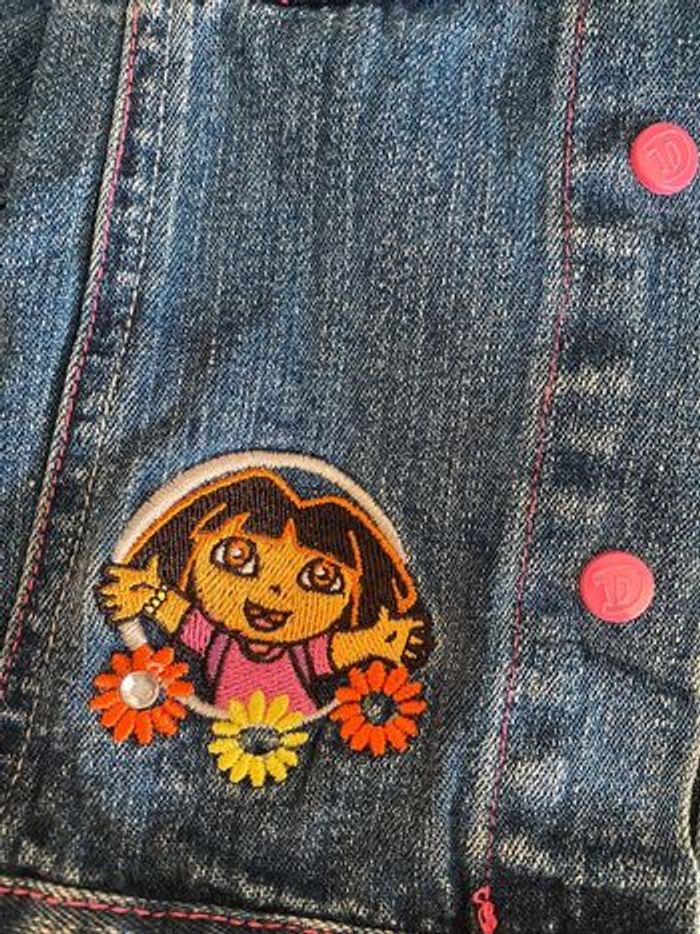Veste jean brodée Dora  l’exploratrice - photo numéro 8