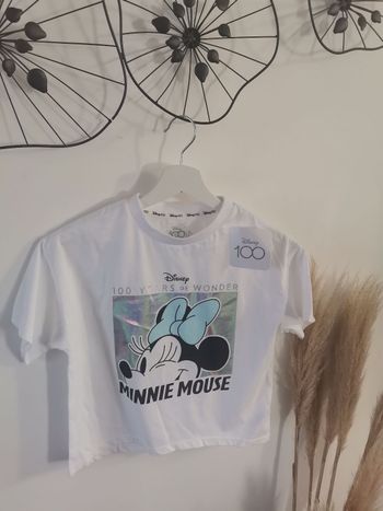 Tee shirt 100 ans disney neuf 7/8 ans