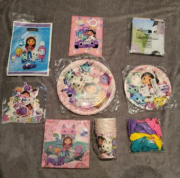 Lot complet decoration anniversaire Gabby's Dollhouse