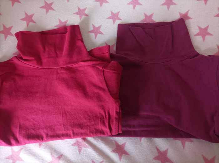 Lot tee shirt ML col roulé - photo numéro 2