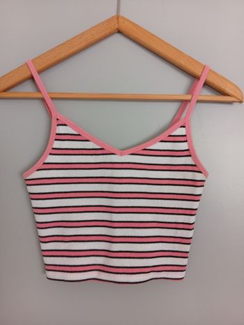 Crop top à rayures t36