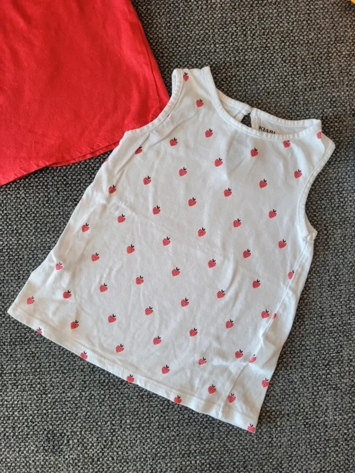 Lot 2 débardeurs fille 36 mois - photo numéro 2