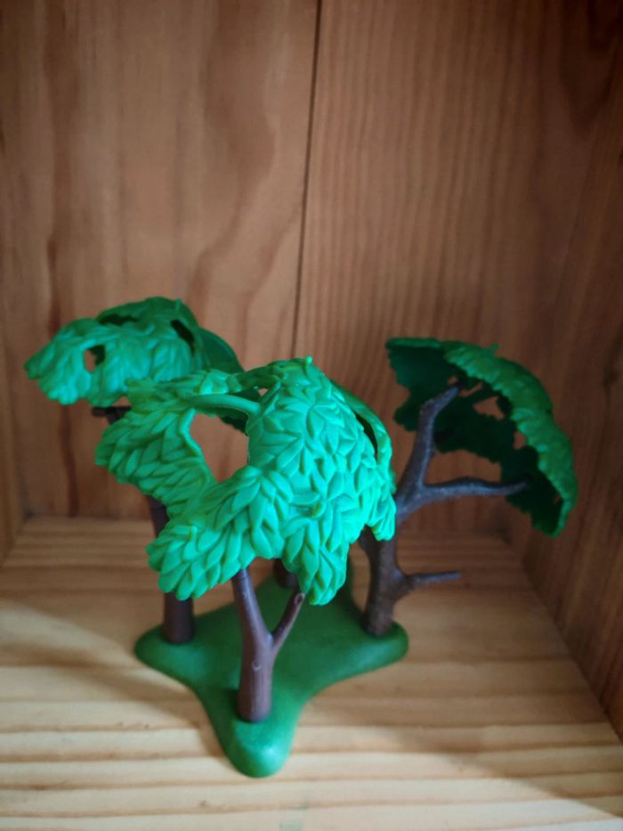 Playmobil végétation 3 arbres sur socle vert - photo numéro 3