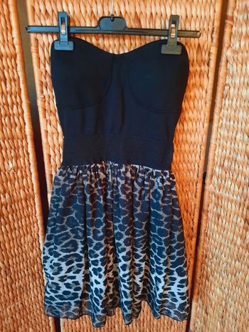 Robe bustier Mim léopard 36