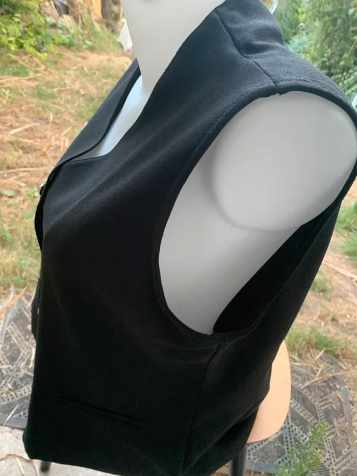 Veston vintage sans manches gilet Adèle Joris 40-42 - photo numéro 4