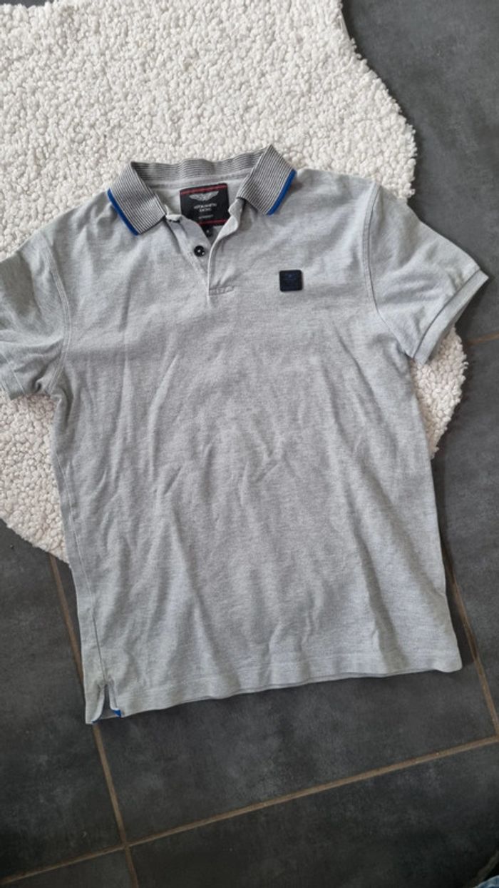 Polo t shirt homme Aston Martin voiture S 36 gris parfait - photo numéro 3