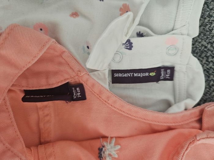 Ensemble bodie + robe SM 12 mois - photo numéro 3