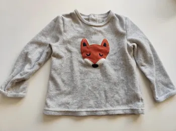 Haut pyjama velours 36 mois