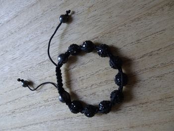 Bracelet shamballa noir