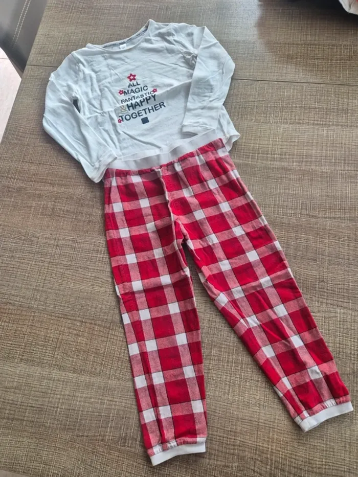Pantalon de pyjama de Noël, T-shirt offert - photo numéro 3
