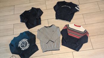 Lot de 5 pulls 4 ans