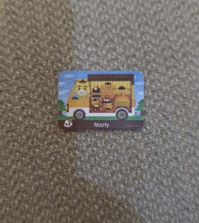 Mini Carte Amiibo NFC Animal Crossing Nintendo Marty