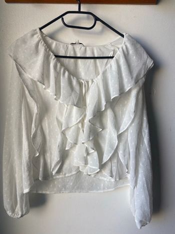 Chemisier/ T shirt manches longues blanc 