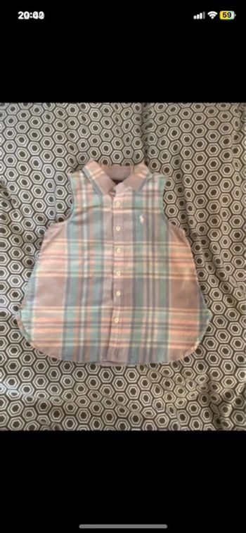 Chemise sans manches polo Ralph Lauren taille 4 ans