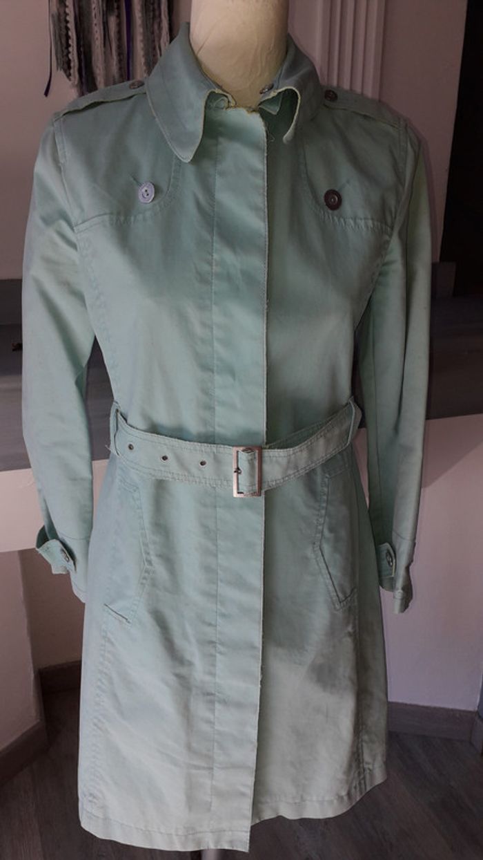 Manteau imperméable vert