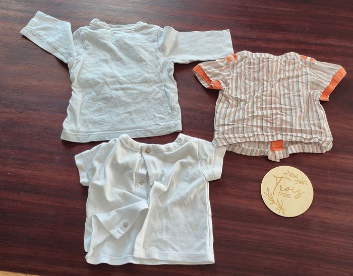 Lot t-shirt 3 mois - photo numéro 2
