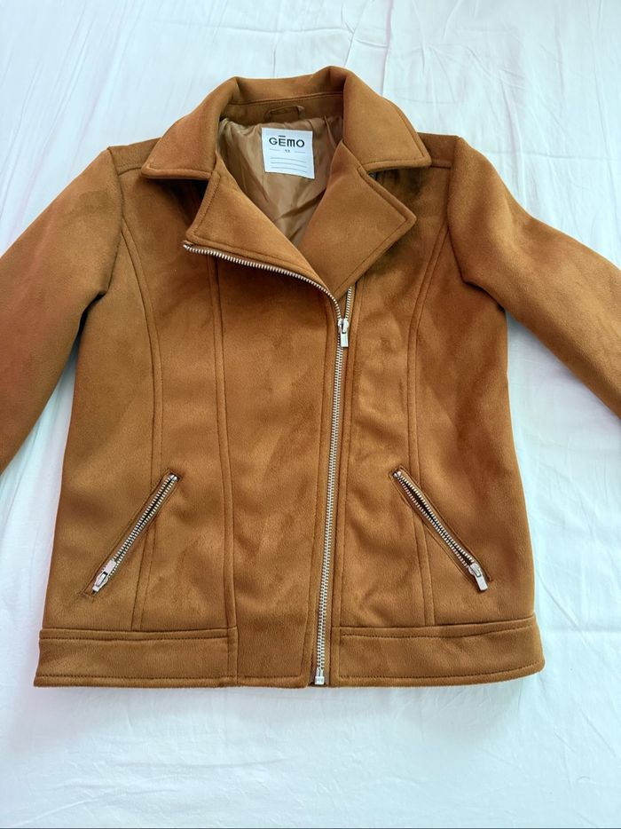 Veste effet peau de pêche 10 ans