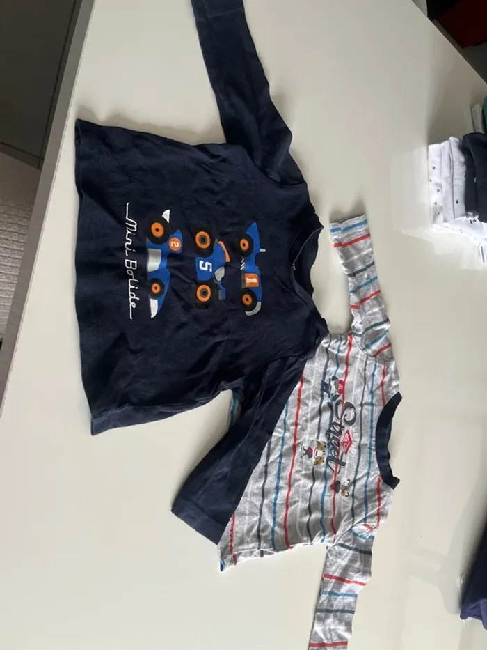 Lot de 2 t shirt à manche longue