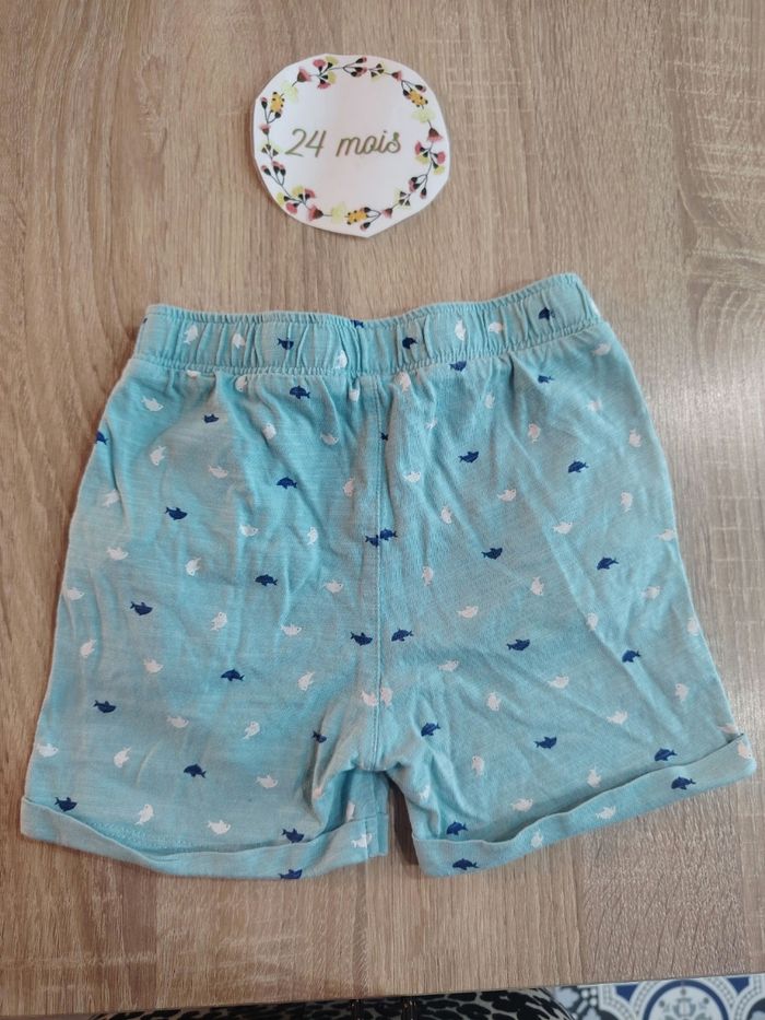 Short bébé garçon 24mois obaibi en très bon état - photo numéro 2