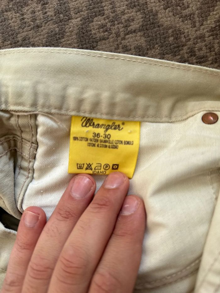 Jean beige Wrangler – W36 L30 – Bon état - photo numéro 8