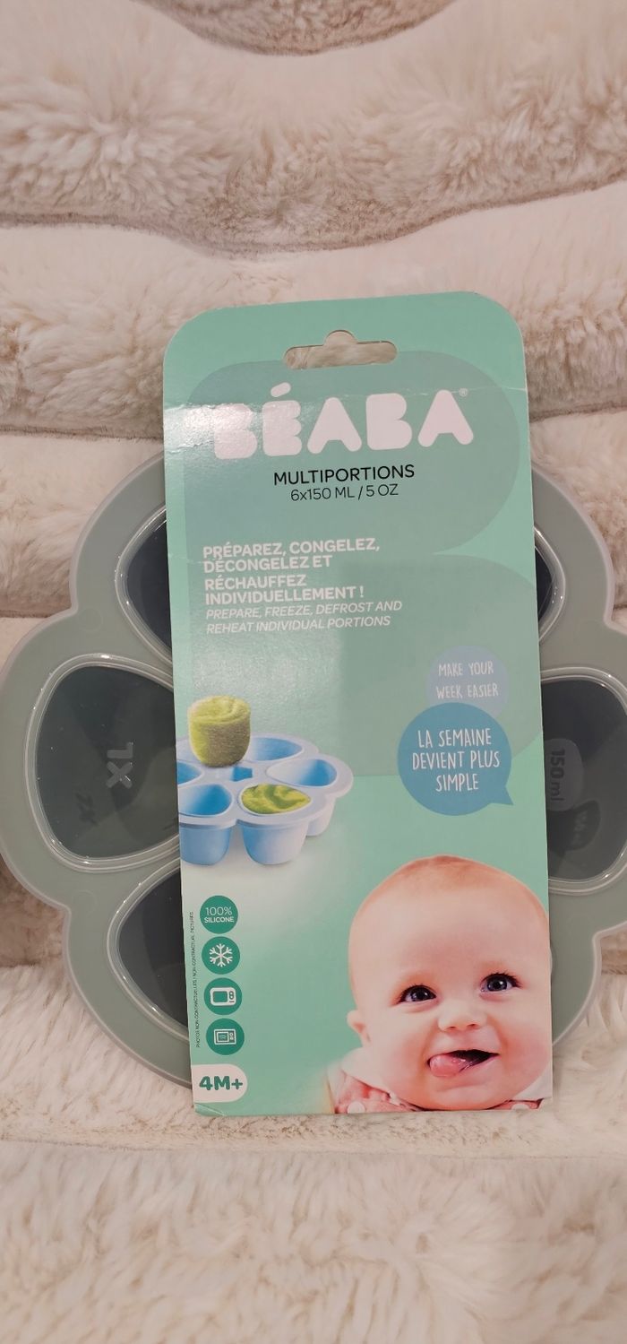 Lot de 2 fleurs 🌸 multiportions BEABA XL 150ML Neufs - photo numéro 3