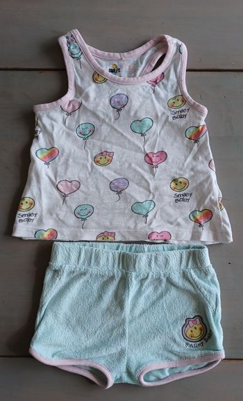 Ensemble débardeur short  18 mois