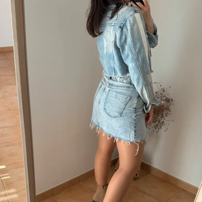 Veste en jean courte - photo numéro 3