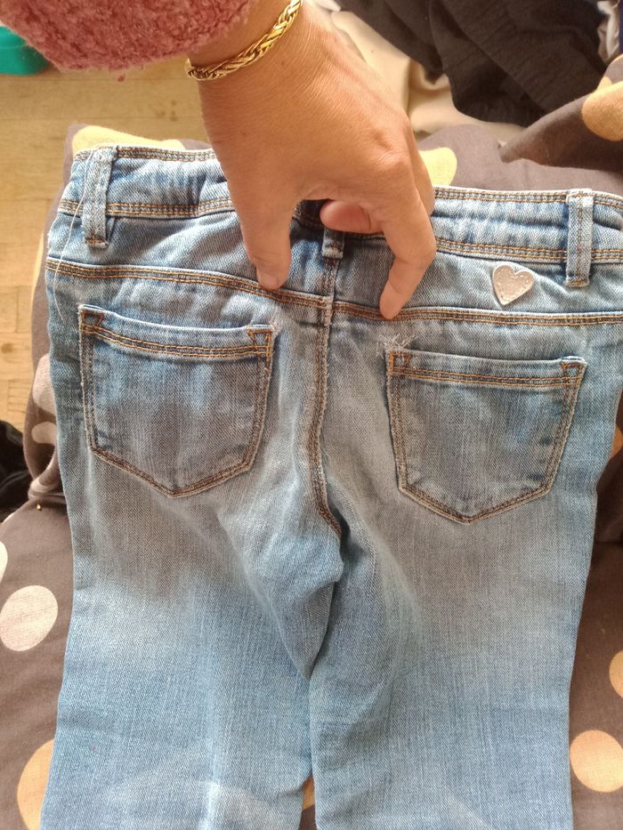 Pantalon jeans fille 5/6 ans - photo numéro 4