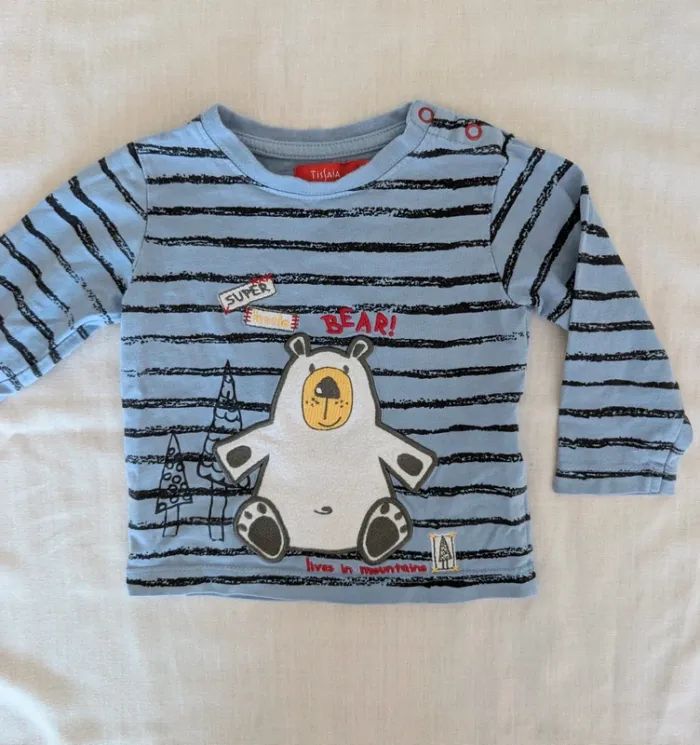 Tee shirt manches longues 12 mois