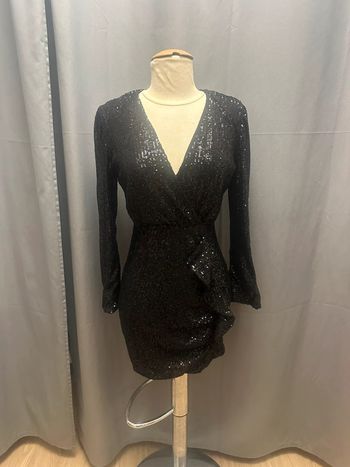 Robe sequins noir t38