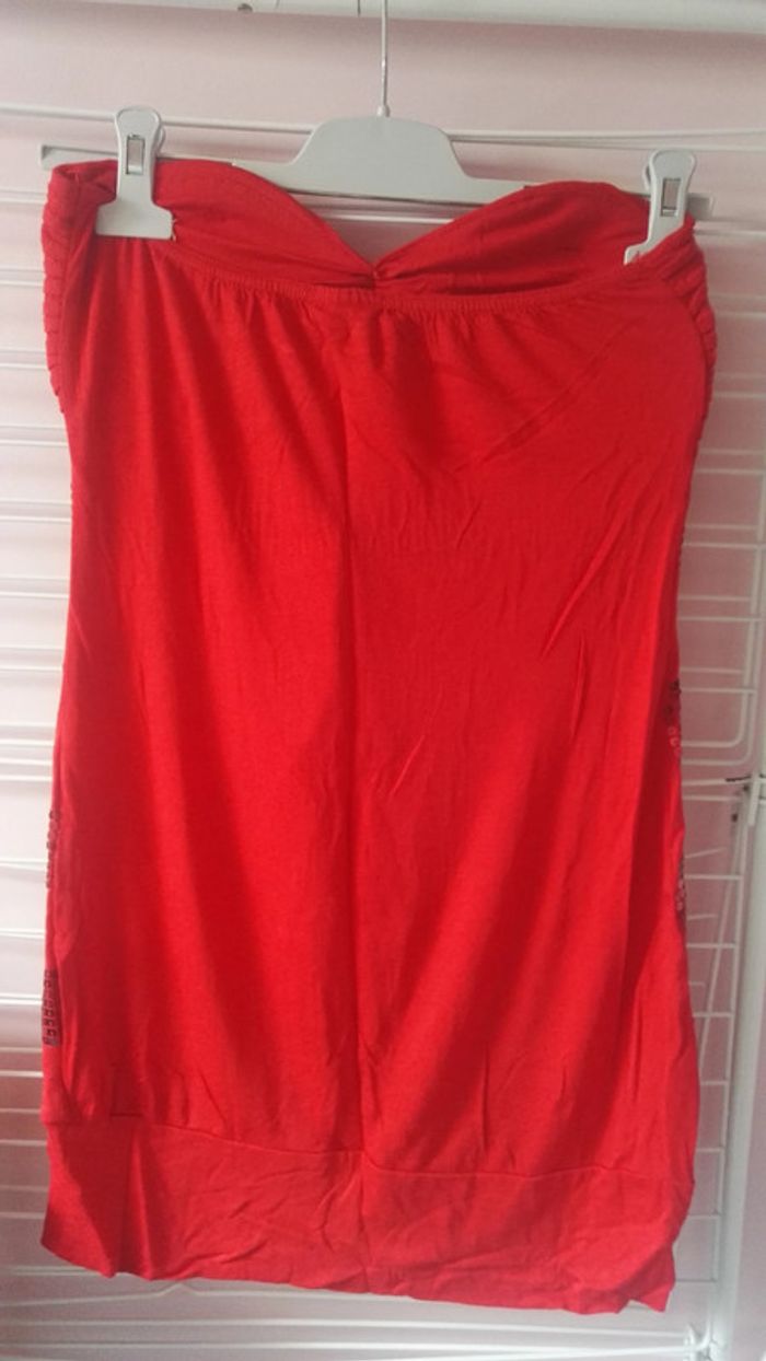 Robe bustier à sequins - photo numéro 4