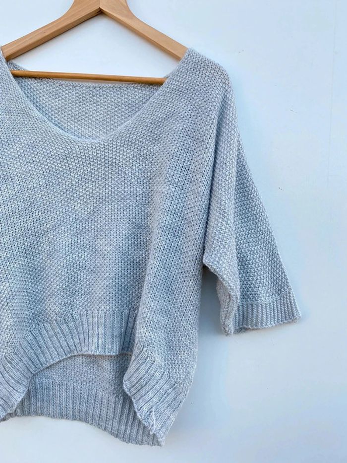 Pull gris - photo numéro 4