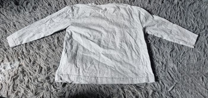 T-shirt manches longues gris avec écriture 4ans - photo numéro 5