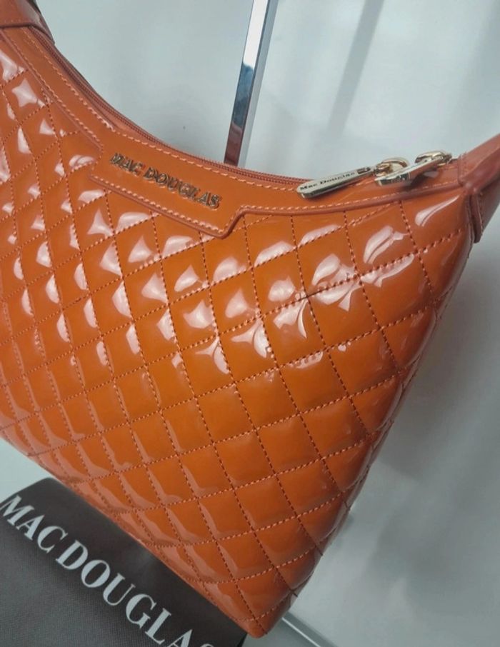 Mac Douglas sac à main été verni orange neuf - photo numéro 3