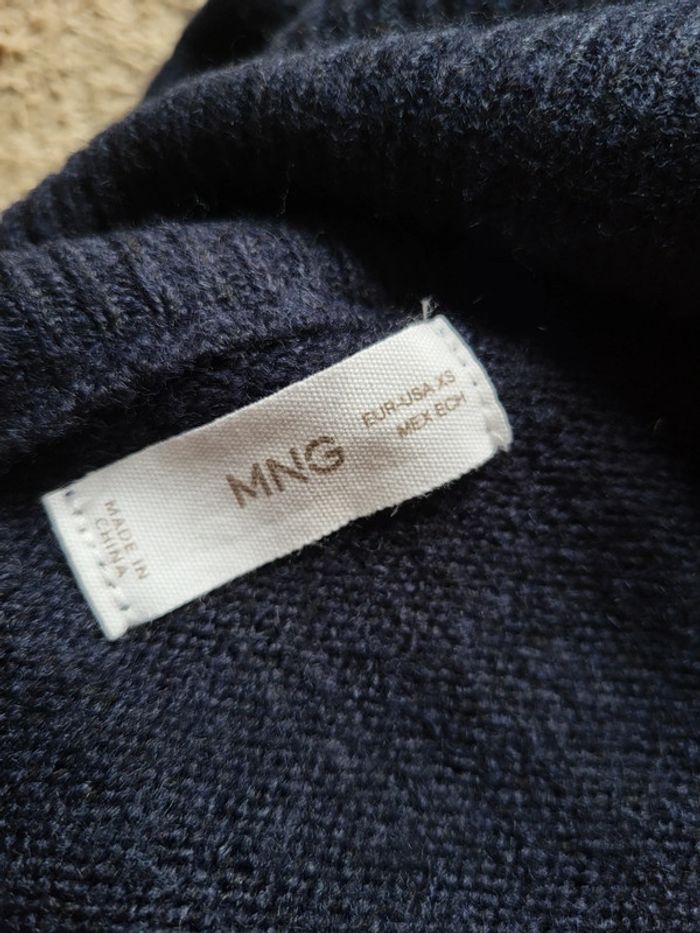 Robe pull bleu marine extra doux - Mango - Neuve - photo numéro 15