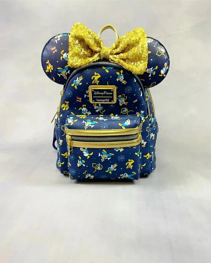 Loungefly mini backpack walt disney world 50th + ears - photo numéro 2