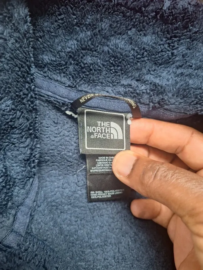 veste The North Face polaire femme zippée bleue – Taille S - brodé (607) - photo numéro 12