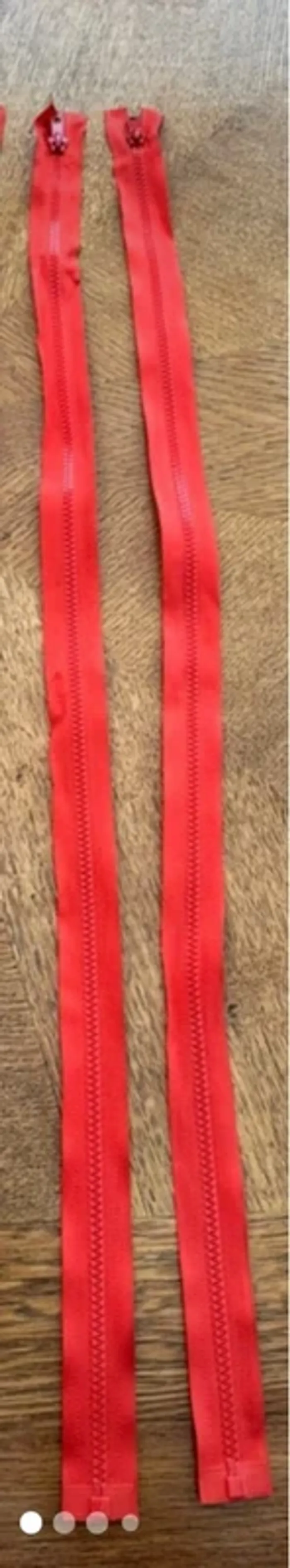 Lot de 2 Fermetures éclair zip séparables de 5 mm, couleur ton sur ton, 75cm Delrin