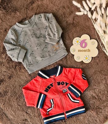 Lot de 2 pull et Blazer garçon hey boy 6 mois tissaia