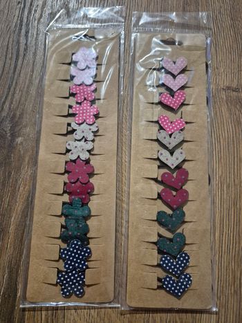 Lot de 2 sachets, soit 24 élastiques formes - NEUFS