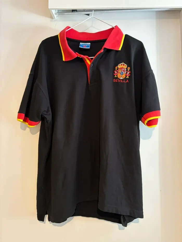 Polo homme imprimé Séville taille L - 40 très bon état