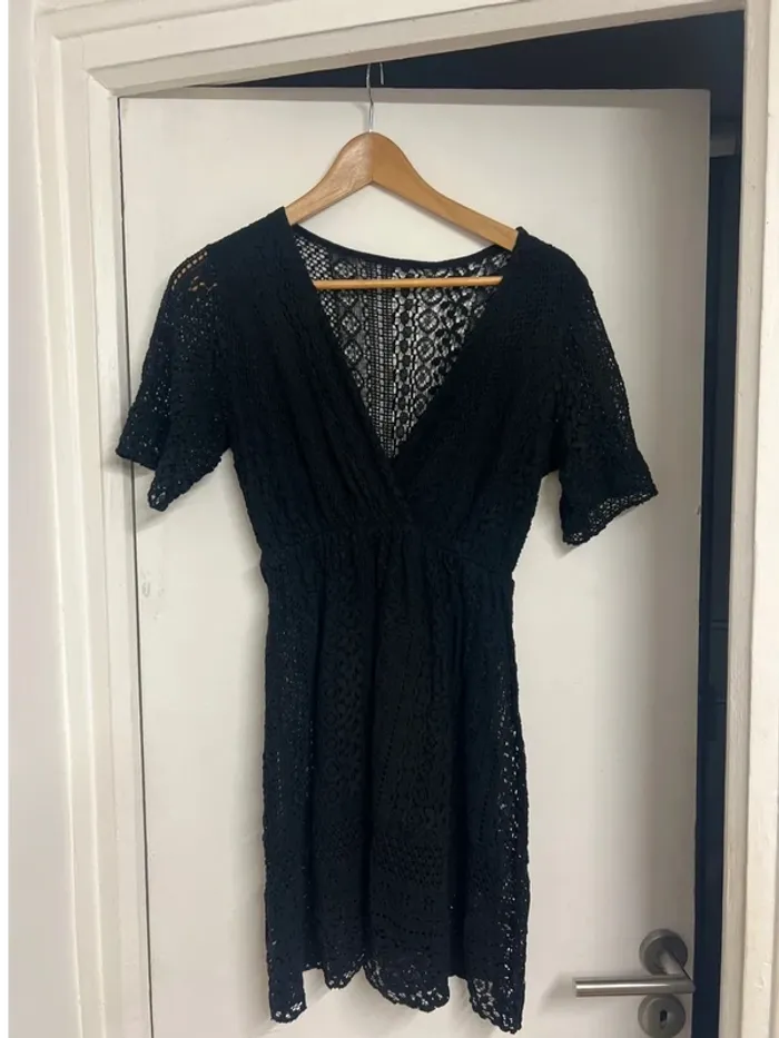 Sublime robe parisienne élégante vintage - taille M - photo numéro 2