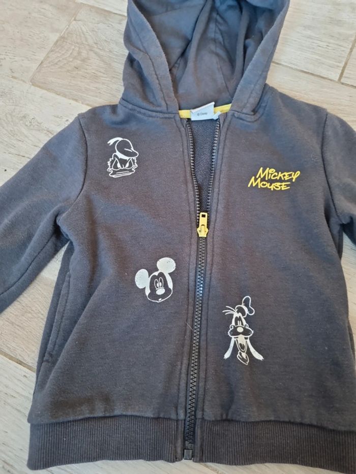 Gilet zippé mickey mouse - photo numéro 2
